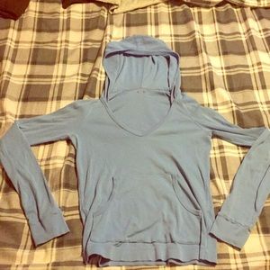 Three Dots Hooded V Neck.